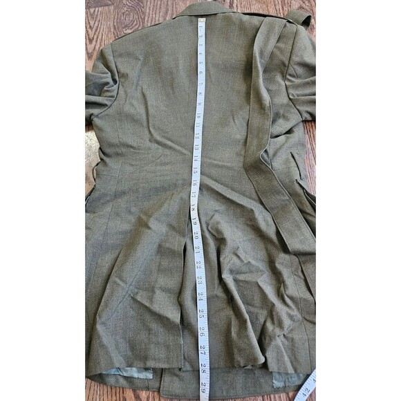USMC US Marine Corps Officers Service Dress Belted Green Uniform Saco 37S, 29S - Picture 11 of 16